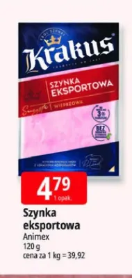 Szynka eksportowa Krakus promocja w Leclerc