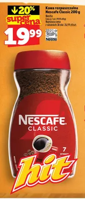 Kawa rozpuszczalna Nescafe Classic promocja w TOPAZ