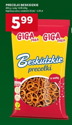 Precelki z solą Beskidzkie GIGA PAKA promocja w Stokrotka