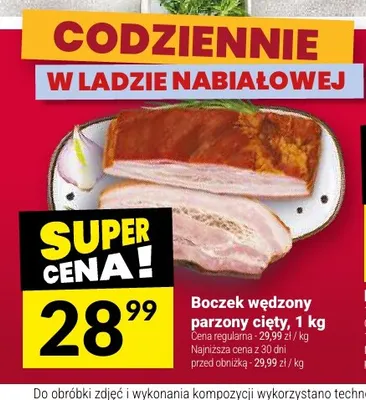 Boczek wędzony parzony cięty promocja w Twój Market