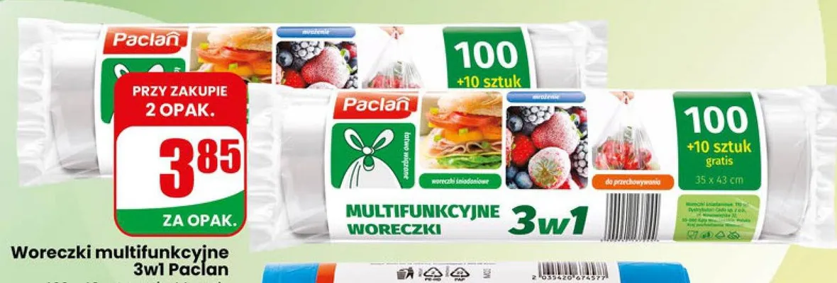 Woreczki multifunkcyjne 3w1 promocja w Dino