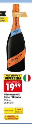 Wino bezalkoholowe Mionetto promocja w Biedronka
