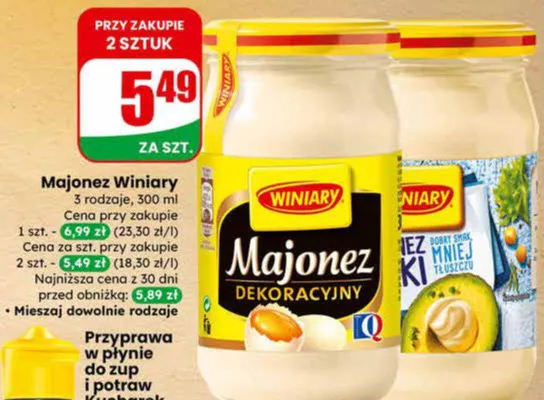 Majonez dekoracyjny promocja w Dino