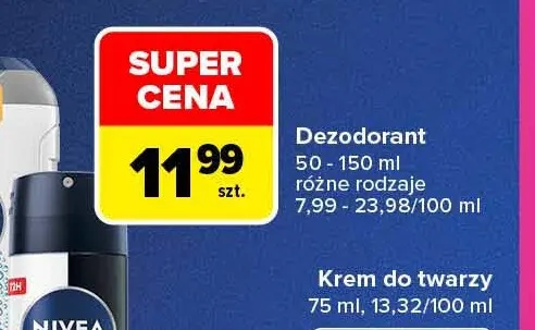 Dezodorant Nivea Men promocja w Carrefour