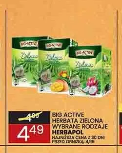Herbata zielona Big Active z owocami promocja w Wafelek