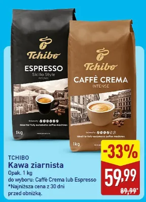 Kawa ziarnista Tchibo Espresso Sicilio Style Intense promocja w Aldi