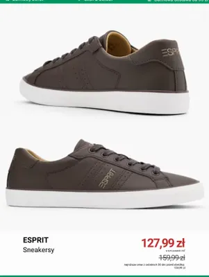 Sneakersy Esprit promocja w Deichmann
