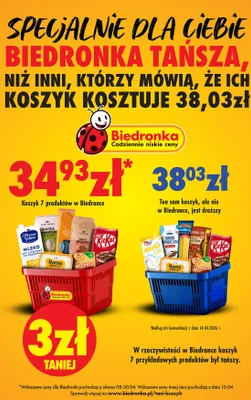 Od czwartku, strona 1 promocja w Biedronka