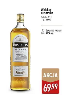 Whiskey Bushmills promocja w Aldi