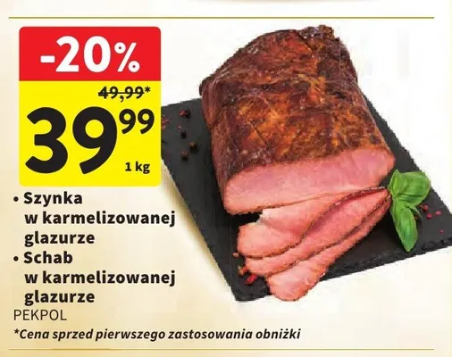 Schab w karmelizowanej glazurze Pekpol promocja w Intermarche