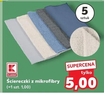 Ściereczki z mikrofibry promocja w Kaufland