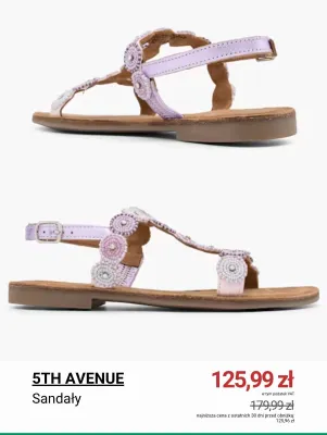 Sandały damskie 5th Avenue promocja w Deichmann