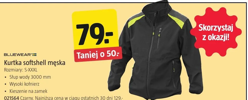 Kurtka softshell męska promocja w Jula