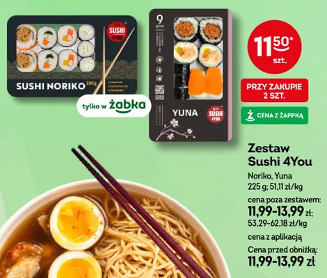 Zestaw sushi Sushi 4You Noriko promocja w Żabka