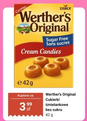 Cukierki śmietankowe bez cukru promocja w Dino