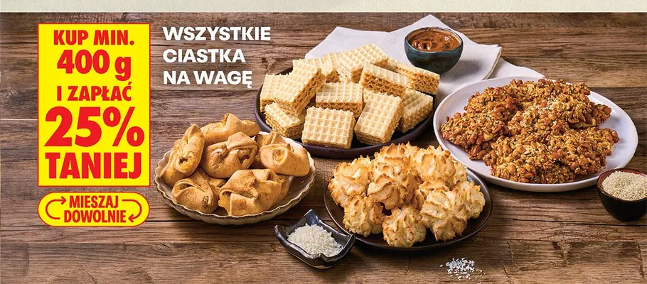 Ciastka kruche na wagę promocja w Biedronka