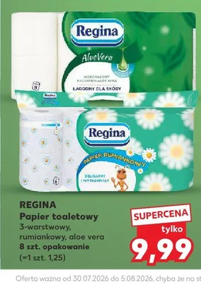 Papier toaletowy Regina Aloe Vera promocja w Kaufland