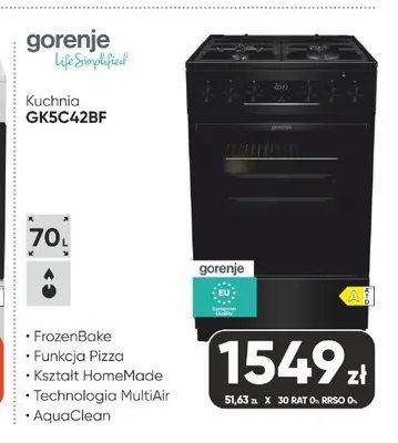 Kuchnia Gorenje GK5C42BF promocja w Max Elektro