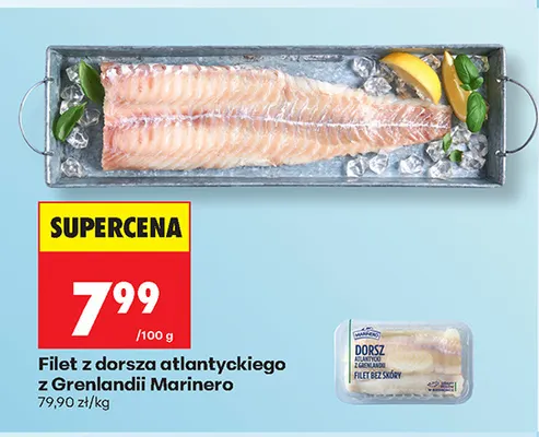 Filet z dorsza atlantyckiego z Grenlandii Marinero promocja w Biedronka
