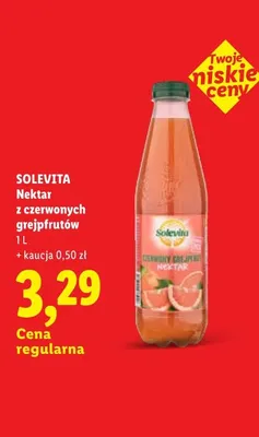 Nektar z czerwonych grejpfrutów Solevita promocja w Lidl
