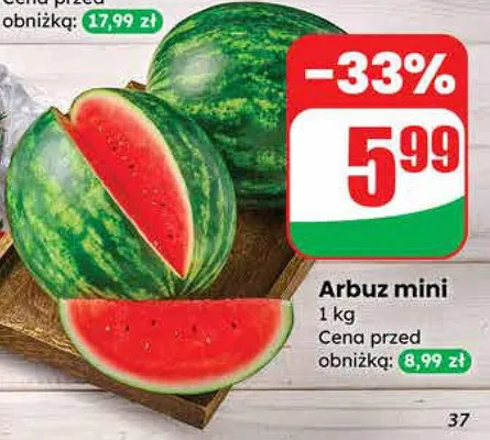 Arbuz mini promocja w Dino