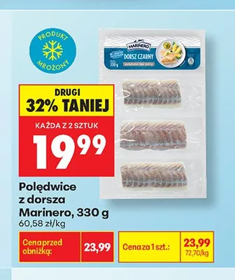 Polędwice z dorsza Marinero promocja w Biedronka