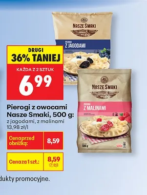 Pierogi z jagodami promocja w Biedronka