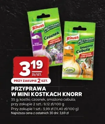 Przyprawa w mini kostkach smażona cebula Knorr promocja w Stokrotka