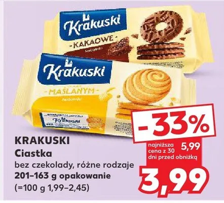 Ciastka z czekoladą różne rodzaje promocja w Kaufland