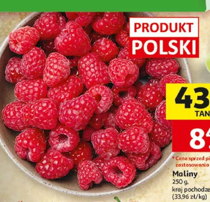 Maliny polskie promocja w Auchan