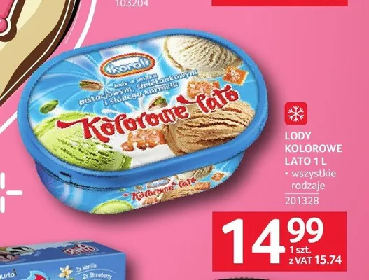 Lody Koral Kolorowe Lato promocja w Selgros