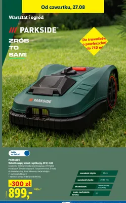 Robot koszący smart z aplikacją Parkside promocja w Lidl