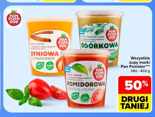 Zupa tradycyjna ogórkowa Pan Pomidor promocja w Carrefour