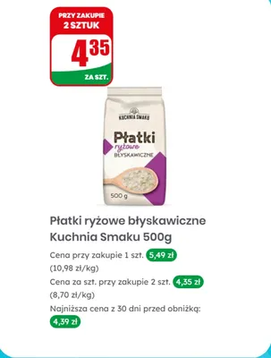 Płatki ryżowe błyskawiczne promocja w Dino