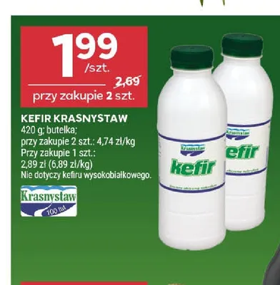 Kefir Krasnystaw promocja w Stokrotka