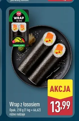 Wrap z łososiem promocja w Aldi