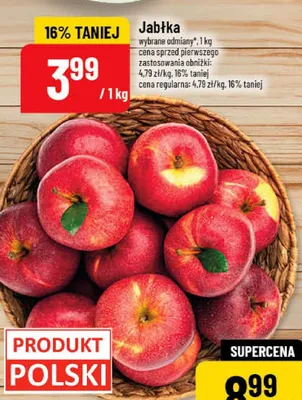 Jabłka promocja w POLOmarket