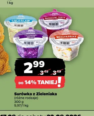 Surówka z Zieleniaka promocja w Netto