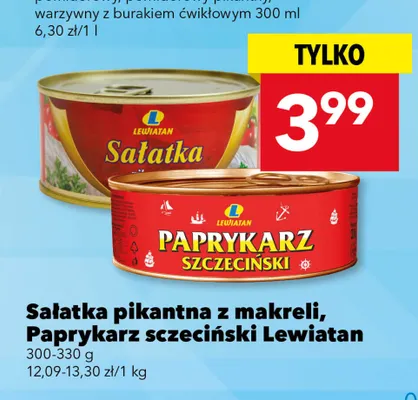 Sałatka pikantna z makreli Lewiatan promocja w LEWIATAN