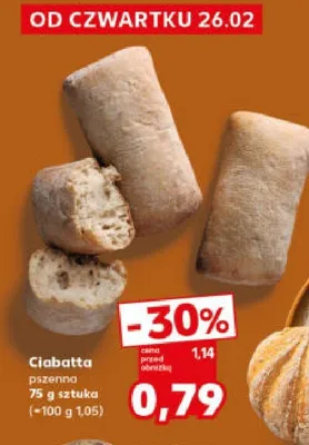 Ciabatta pszenna promocja w Kaufland