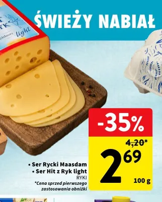 Ser Hit z Ryk light promocja w Intermarche