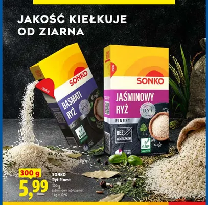 Ryż jaśminowy Finest Sonko promocja w Lidl