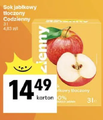 Sok jabłkowy 100% promocja w Delikatesy Centrum