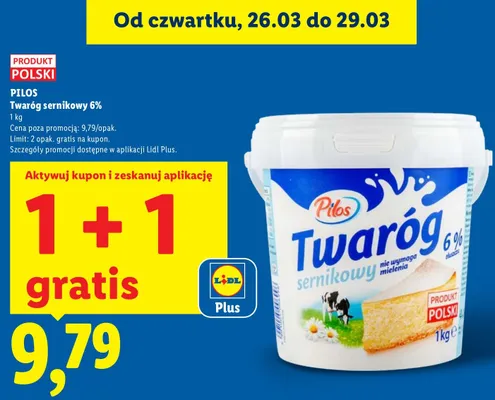 Twaróg sernikowy 6% promocja w Lidl