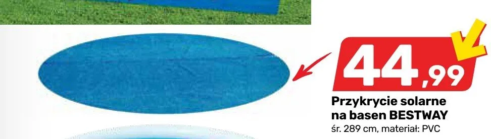 Przykrycie solarne na basen Bestway śr. 289cm materiał PVC promocja w Bricomarche