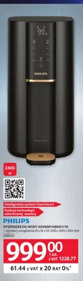 Dyspenser do wody Philips ADD6901HBK01/10 200x404x302mm promocja w Selgros