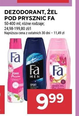 Dezodorant Fa promocja w Stokrotka