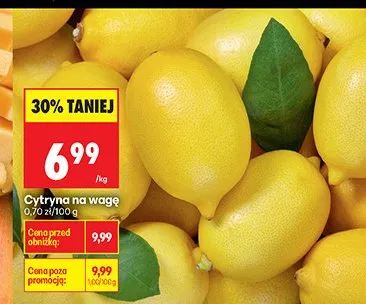 Cytryna na wagę promocja w Biedronka