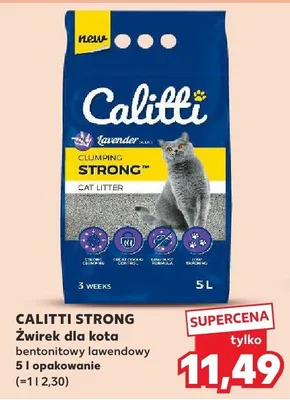 Żwirek dla kota bentonitowy, lawendowy 5l  promocja w Kaufland