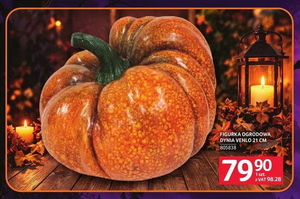 Figurka ogrodowa dynia Venlo 21 cm promocja w Selgros